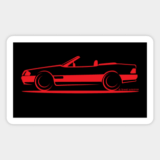 Mercedes Benz 500SL W129 Red Magnet